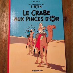 Tintin Le Crabe Aux Pinces D'Or Book